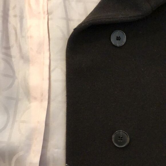 Women’s Cole Haan Long Cashmere/Wool Coat Size 2 - Picture 6 of 9